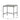 Outdoor Square Side Table With X Shaped Iron Frame - Black