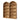 Freestanding Tall 5 Tier Display Bookcase For Living Room (Set of 2) - Brown