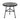 Petrichor - Outdoor Side Table With Tempered Glass And Steel Frame