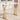 Modern High Bar Table With Double Pedestal - White / Gold