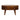 Mini Rounded Coffee Table - Chestnut