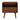 Nightstand With Carved Geometric Drawer Front, 1 Drawer And Open Shelf