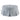 Skirted Tufted Round Ottoman With Button Top - Gray