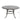 All-Weather And Durable 52" Round Cast Aluminum Round Dining Table With Umbrella Hole - Gray