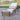 Outdoor Chaise Lounge With Acacia Wood Frame - White / Teak