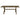 Carbon - Rectangular Dining Table With X Base Design - Brown