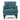 Harrison - Tufted Club Chair With Plush Cushion And Studded Trim - Dark Teal