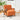 Armrest Accent Chair - Dark Orange