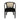 Elegant Dining Chair With Cane Web Backrests And Velvet Upholstery