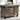 Alforvott - Weathered Kitchen Island - Gray / Marble