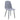 Luxury Simple Chair Linen Cotton High Resilience Dining Chair With Black Metal Legs (Set of 4) - Light Gray