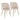 Fran - Pleated Waves Contemporary Chair (Set of 2)