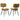 Tufted Side Chairs Upholstery And Tapered Legs (Set of 2) - Camel