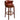 29.5'' Cow Top Leather Wooden Bar Stool, 360 Degree Swivel Bar Height Chair With Backs For Home Kitchen Counter