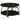 Round Coffee Table With Storage Shelf - Black
