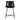 Modern Upholstered Counter Stool With Metal X Base (Set of 2) - Black