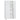 Tall And Wide Bathroom Floor Storage Cabinet With 4 Doors, Adjustable Shelves - White