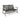 Hampton - Outdoor Wood And Wicker Loveseat - Gray