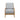 Arm Chair With Open Back Spindle Design, Padded Armrests