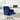 Trenerry - Velvet Office Chair - Blue / Chrome