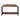 Buffalo - Slatted Square Bench - Brown