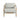 Oriana - Aluminum Outdoor Patio Armchair With Thick Cushions - Light Gray