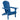 Outdoor Folding Adirondack Chair With Pre-Assembled BackRest & SeatBoard Patio - Navy Blue