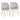 Fran - Pleated Waves Contemporary Chair (Set of 2)