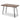 Modern Industrial Faux Live Edge Dining Table With Hairpin Legs - Natural