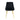 Modern Simple Velvet Dining Chair Set With Gold Metal Legs (Set of 4) - Black