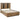 Moraga - 4 Piece Queen Bedroom Set With Fluted Headboard - Ash Brown