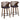 Cosini - Mid-Century Modern Fixed Height Counter Stool With Swivel With Round Footrest (Set of 2) - Walnut / Brown