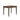 Counter Height Two Tone 4 Drawer Dining Table - Gray