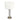 Luna - Table Lamp With On / Off Switch Clear Body Base - Clear / Silver / White