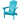 Outdoor Folding Adirondack Chair Patio With Natural Grain Texture - Turquoise Blue