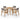 Outdoor Rustic Patio Acacia Bistro Set With Cushions