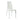 Modern Upholstered Dining Chair (Set of 4) With Electroplated Metal Legs - White