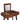 Mini Round Fold Vanity - Chestnut