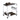 Lisses - Serving Cart - Chrome / Walnut