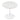 Mid-Century Stone Round Dining Table For Dining Room, Living Room, Cafe, Easy Clean - White