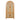 Tall Arched Cabinet With Rattan Doors & Adjustable Shelves