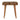 Leopard Velvet Tray Style Footstool - Brown Oak