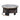 Nesting Round Coffee Table With Ottoman (Set of 2) - Gold / Brown