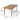7 Piece Outdoor Patio Dining Set With Table & 6 Chairs - Brown / Brown Multi