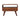 Mini Curved Media Unit - Chestnut