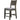 Padded Fabric Seat Panel Back Counter Height Dining Chairs (Set of 2) - Gray / Light Gray