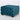 Unwind Upholstered Square Ottoman With Button Tufted Diamond Stitch - Teal