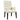 Vaughn - Upholstered Dining Chair With Tapered Legs And Nailhead Trim - Beige