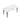 63" Modern Artificial Stone White Curved Black Metal Leg Dining Table, 6 People - White