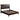 Eastern King Bed With Button Tufted Headboard - Brown
